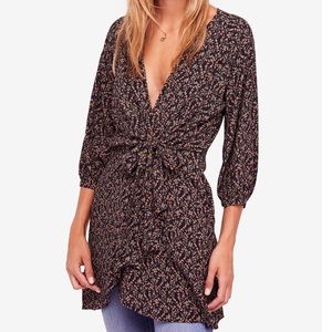 NWT Free People Clara Tie-Front Tunic